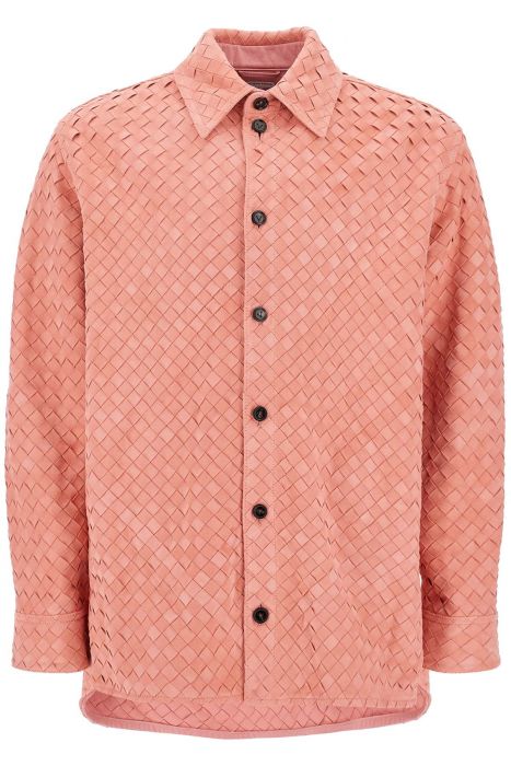bottega veneta braided leather oversh