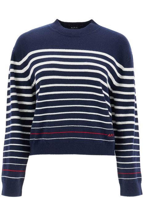 a.p.c. "striped wool billie pullover