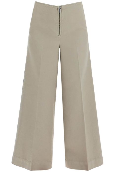 toteme zip-front wide trousers