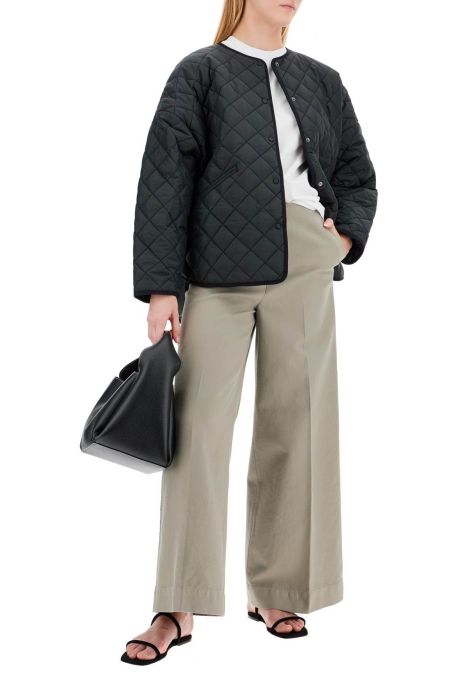 toteme zip-front wide trousers