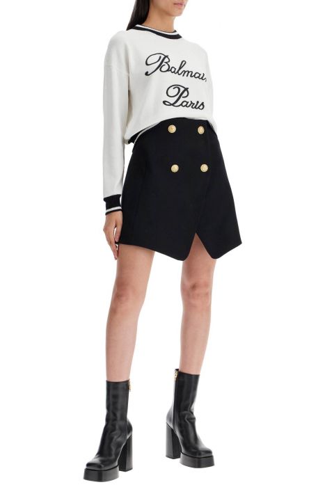 balmain boxy cotton and lyocell blend