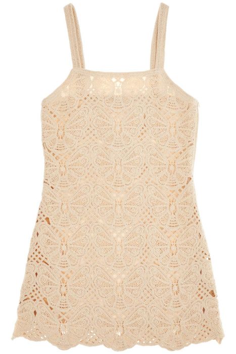 by malene birger crochet fall mini dress