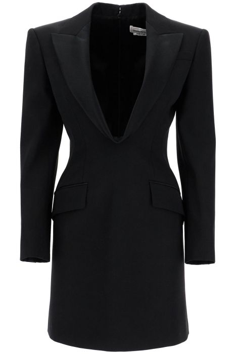 alexander mcqueen jacket-style mini dress