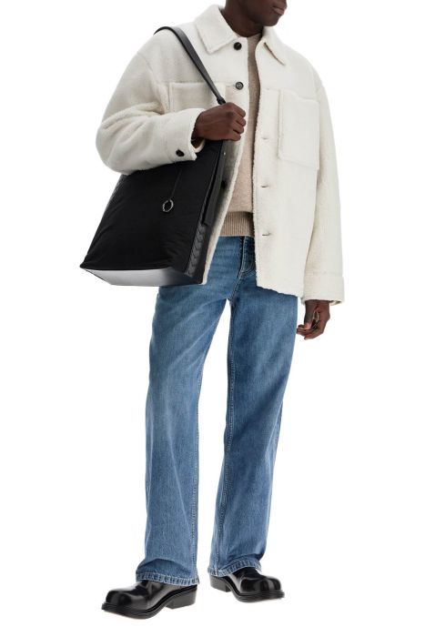 bottega veneta shearling oversh