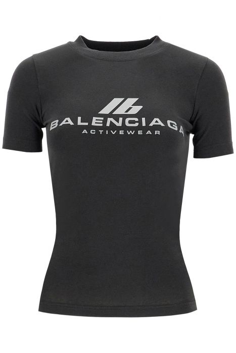 balenciaga reflective logo t-shirt