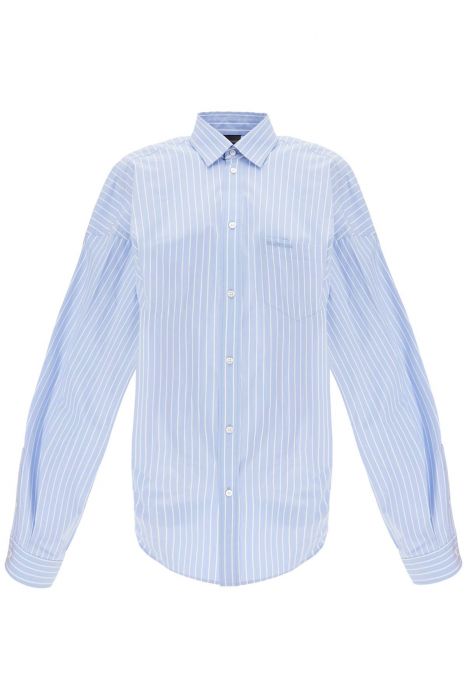 balenciaga asymmetric oversized shirt