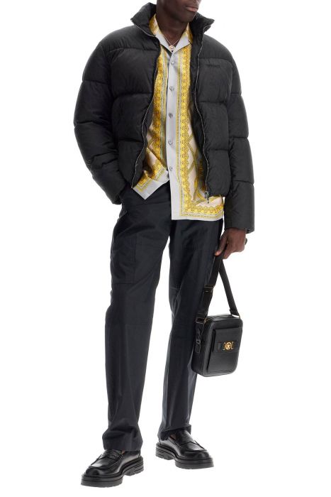 versace 'printed silk bowling shirt from the gods' collection