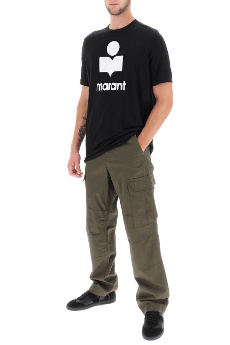 marant karman linen logo t-shirt