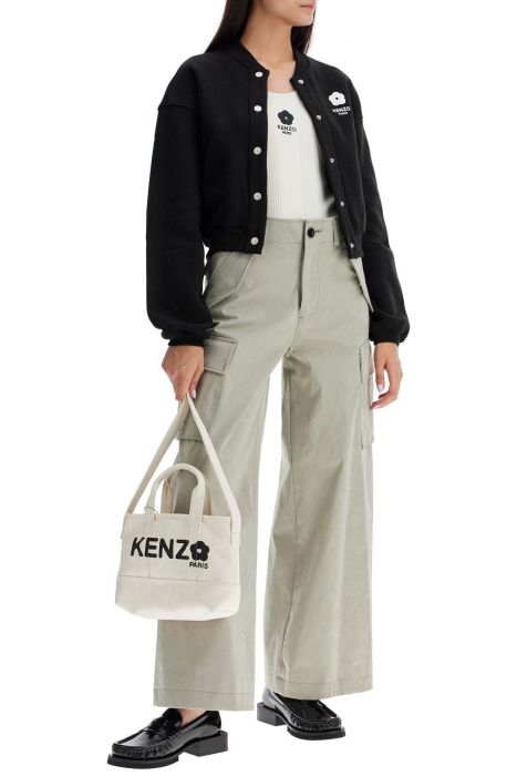 kenzo ribbed knit tank top with spaghetti straps
