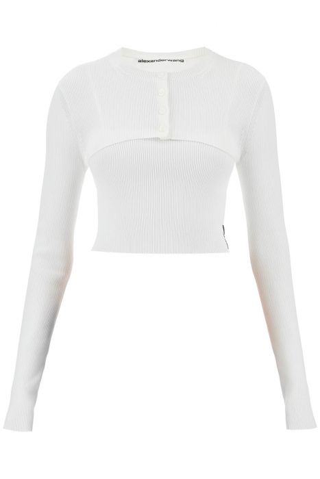 alexander wang two-piece cropped set