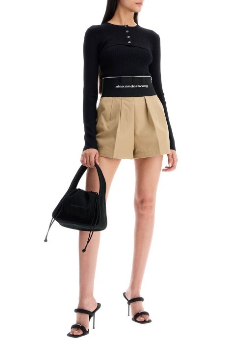 alexander wang two-piece cropped set