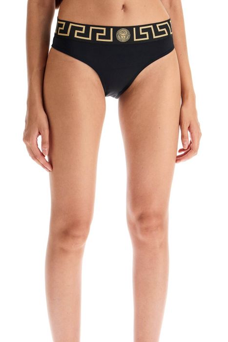 versace bikini bottom with greek border