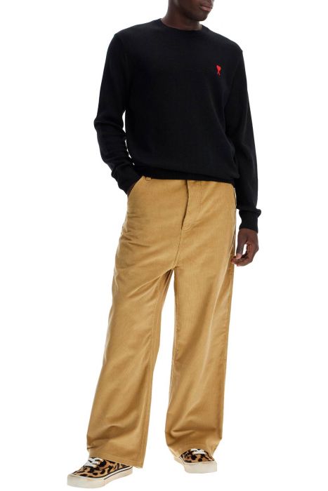 ami alexandre matiussi baggy corduroy pants with rib