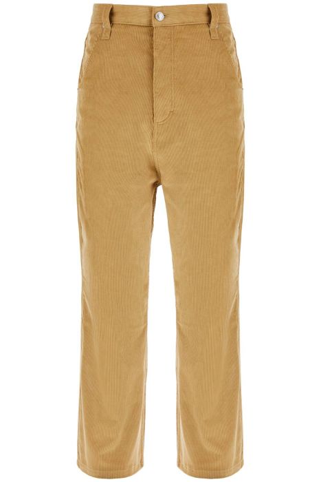 ami alexandre matiussi baggy corduroy pants with rib