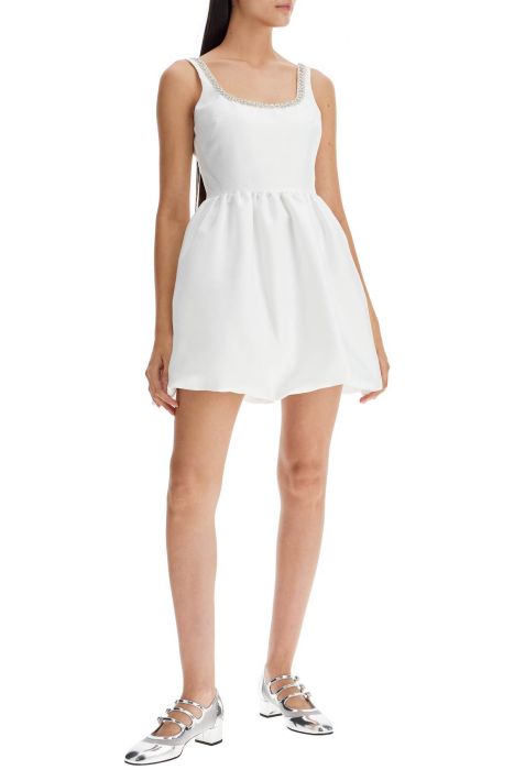 bra632 mini balloon dress with crystals
