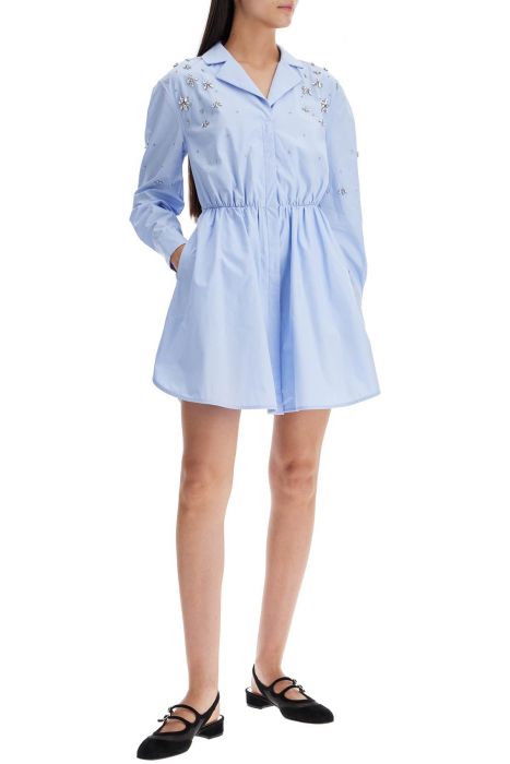 self portrait 'mini chemisier dress with