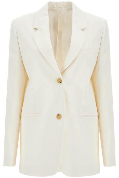 toteme single-breasted canvas blazer