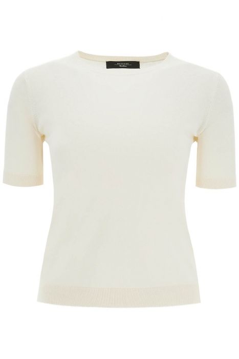 weekend max mara silk and cotton 'agro' knit top