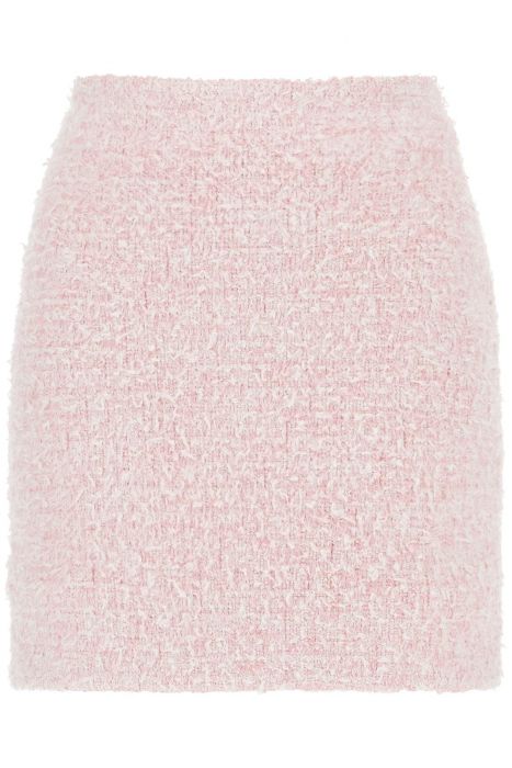 balenciaga bicolor tweed mini skirt