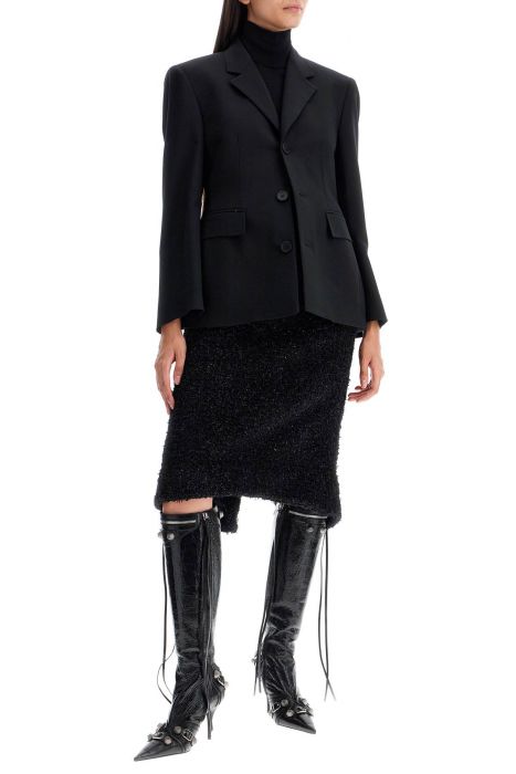 balenciaga single-breasted hourglass jacket