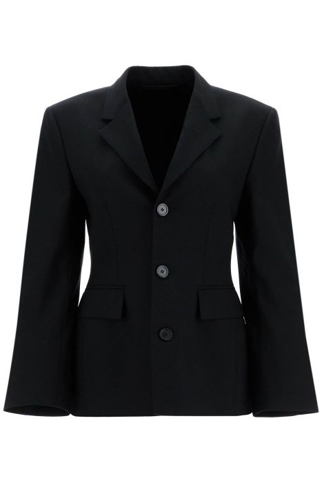 balenciaga single-breasted hourglass jacket