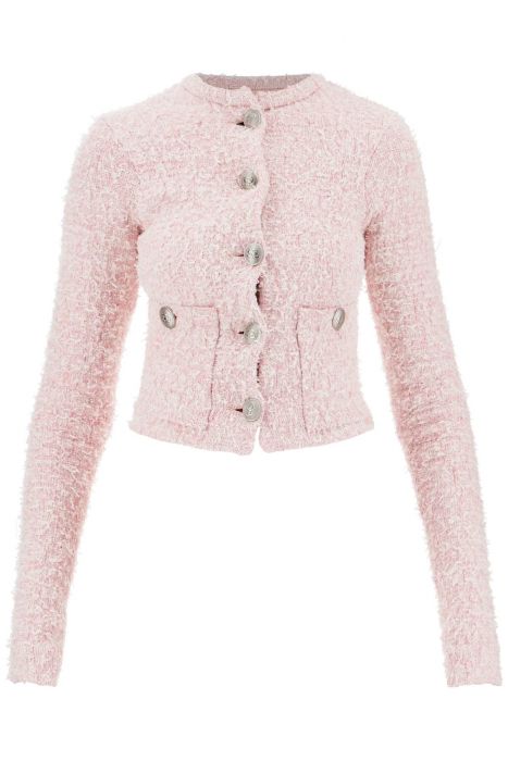 balenciaga 'bicolor tweed cropped jacket'