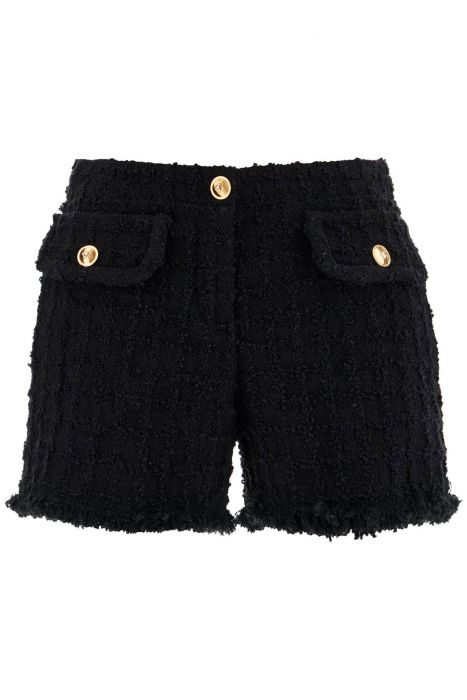 versace "heritage tweed mini shorts