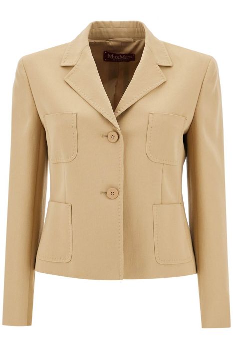max mara studio single-breasted canvas jacket in '
