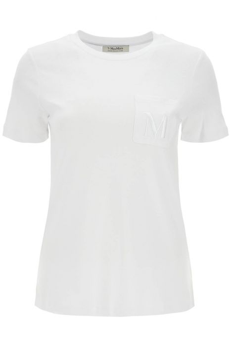 's max mara 'madera' embroidered pocket t-shirt