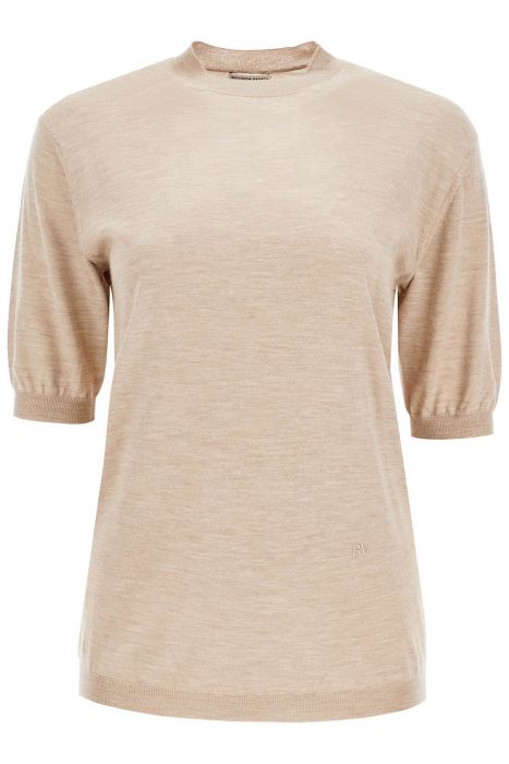 bottega veneta short-sleeved cashmere pullover
