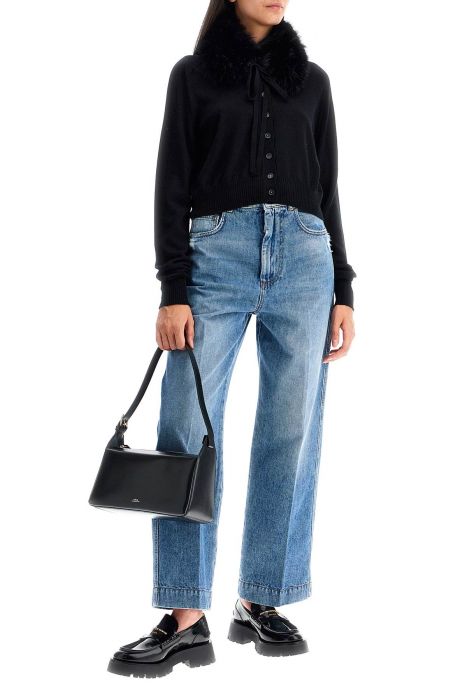 sportmax detachable collar cardigan