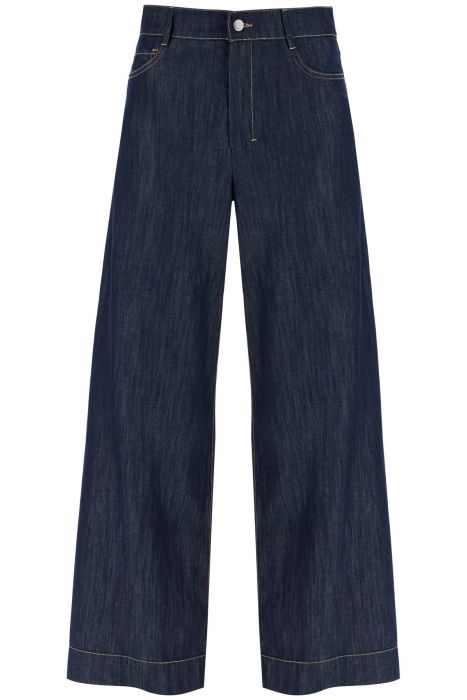 's max mara cropped chambray pants in