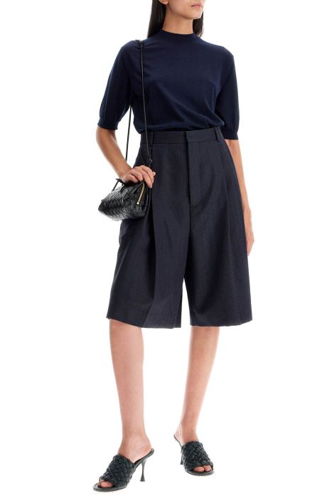 bottega veneta short-sleeved cashmere pullover