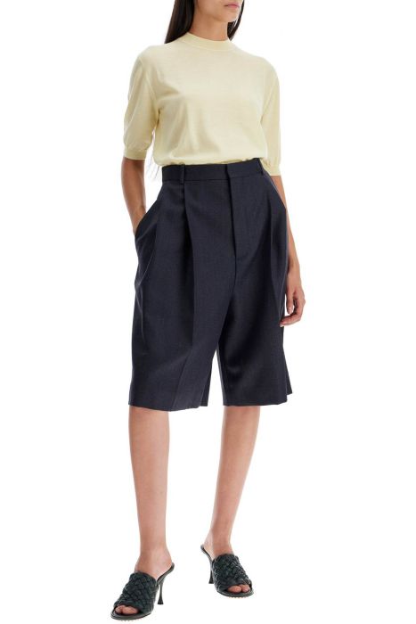 bottega veneta short-sleeved cashmere pullover