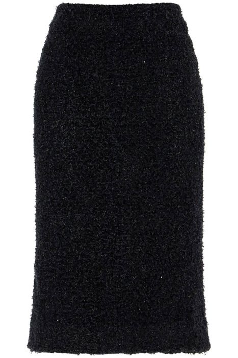 balenciaga 'tweed lurex midi skirt