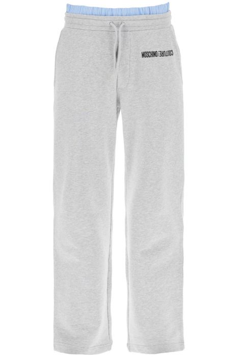 moschino jogger pants with boxer insert