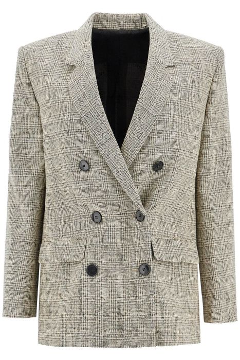 isabel marant 'madina' checked double-bre