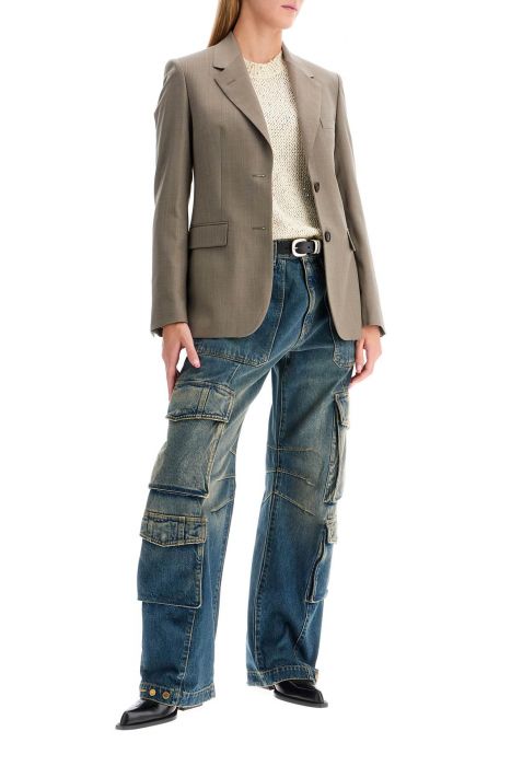 golden goose 'irina' wide leg cargo jeans