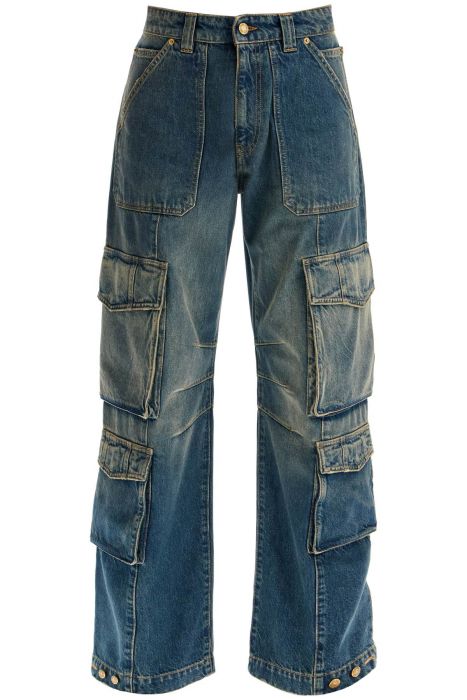 golden goose 'irina' wide leg cargo jeans