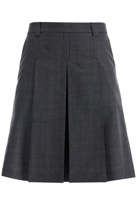 miu miu gonna principe di galles a pieghe
