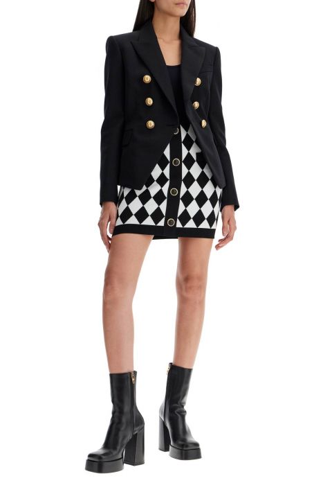 balmain "jacquard diamond pattern mini
