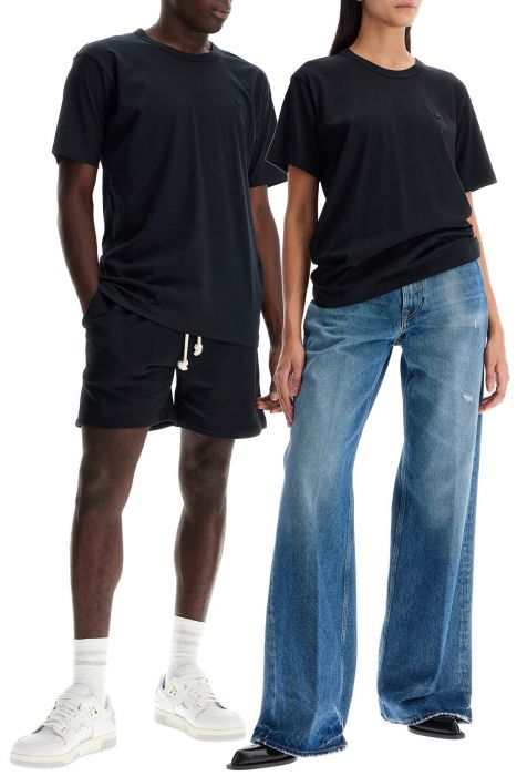 acne studios t-shirt oversize in cotone biologico