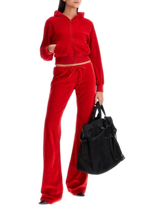 balenciaga cropped velvet bb motel sweatshirt