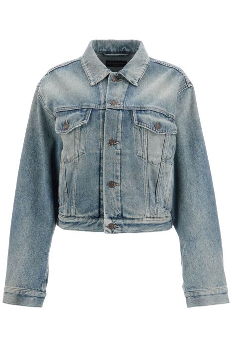 balenciaga short denim jacket from bb motel