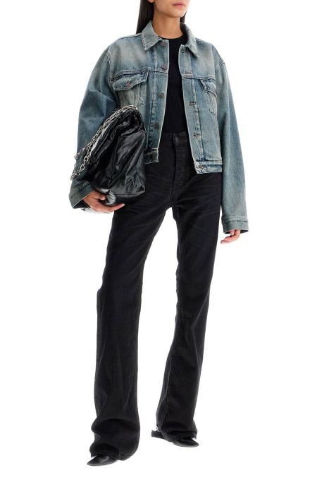 balenciaga short denim jacket from bb motel