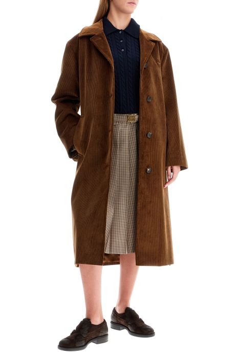 miu miu pleated midi skirt in houndst