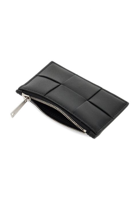 bottega veneta leather card holder with cass