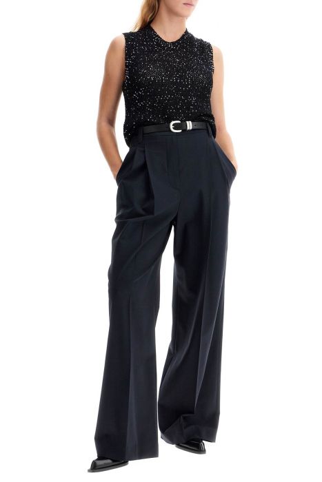 golden goose knitted vest with sequins embell
