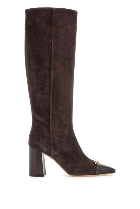 ferragamo suede stibali with ganc