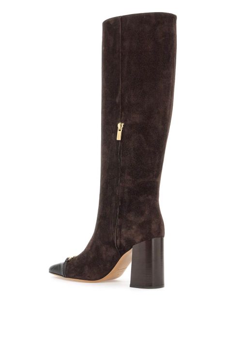ferragamo suede stibali with ganc